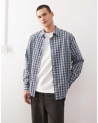 Weekday - Oversized Geruit Overhemd - Lyst