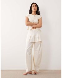 ASOS - Barrel Trouser With Pleated Skirt - Lyst
