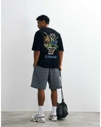 ASOS - Heavyweight Oversized T-shirt With Floral Puff Print - Lyst