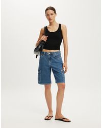 Cotton On - Baggy Denim Short - Lyst