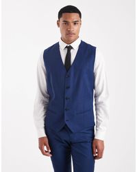 Jack & Jones - Slim Fit Wool Blend Waistcoat - Lyst