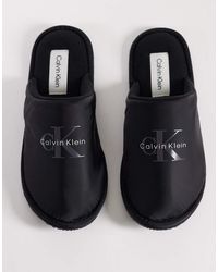 Calvin Klein - Logo Mule Slippers - Lyst