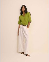Nobody's Child - Open Collar Polo Knitted Top - Lyst