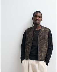 Levi's - Wokwear Saratoga Denim Camo Vest - Lyst