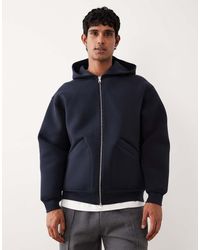 ARKET - Cotton Blend Zip Up Hoodie - Lyst