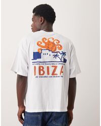 SELECTED - Oversized T-Shirt Met 'Ibiza' Print Op De Rug - Lyst