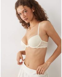 ASOS - Kiera Molded T-shirt Bra With Front Closure And Lace Racer Back Detail - Lyst