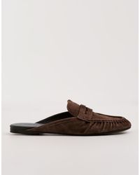 Vagabond Shoemakers - Shoemakers Aleya Suede Ruched Loafer Mules - Lyst