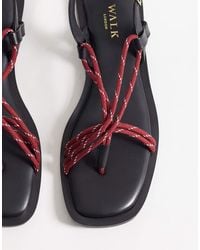 Walk London - Sophia Lace Sandal - Lyst