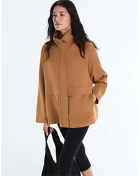 Oysho - Long Neoprene-Effect Jacket - Lyst