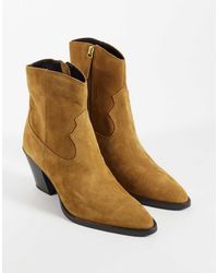 Mango - Faux Suede Ankle Boots - Lyst