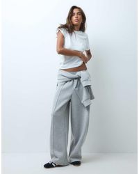 ASOS - Wide Leg Jogger With Pleat Detail - Lyst