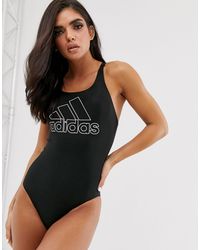 adidas Originals - Adidas – swim – er badeanzug mit logo - Lyst
