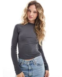 Brave Soul - – langärmeliges oberteil aus gerippter baumwolle - Lyst
