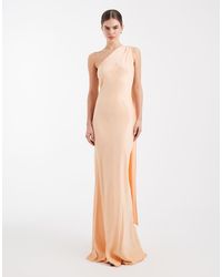 Maids To Measure - Bridesmaid One Shoulder Scarf Maxi Dress - Lyst