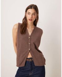 ASOS - Clean Knitted Relaxed Fit Waistcoat - Lyst