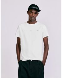 Pull&Bear - Muscle Fit Slogan T-Shirt - Lyst