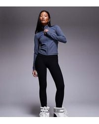 ASOS 4505 Ski & Snow - Asos 4505 Petite Ski Thermal Ribbed Fleece Back Base Layer Legging With Sweat Wicking - Lyst