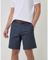 Threadbare - Patterned Stretch Chino Shorts With Belt - Lyst