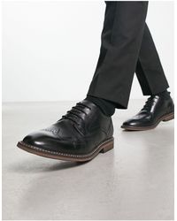 Schuh - Raffe - chaussures richelieu en cuir - noir - Lyst