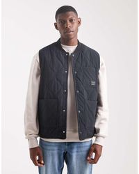 Jack & Jones - Quilted Bomber Gilet - Lyst
