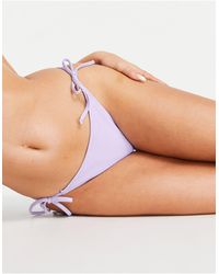 Hollister - – bikinihose mit bindedetail - Lyst