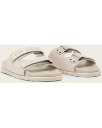 AllSaints - Vex Double Strap Buckle Velcro Sandals - Lyst