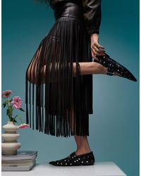Bimba Y Lola - Pointed Studded Pumps With Buckle Straps - Lyst