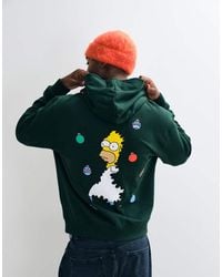 ASOS - Relaxed Hoodie With The Simpsons Christmas Print - Lyst