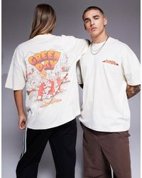 ASOS - Unisex Oversized Licence T-shirt With Green Day Dookie Prints - Lyst