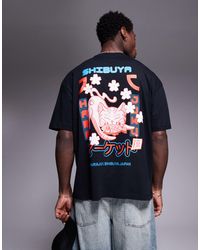 ASOS - Oversized T-shirt With Souvenir Graphic - Lyst