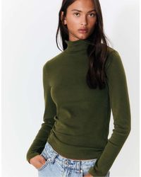Stradivarius - Basic T-Shirt Met Hoge Hals - Lyst