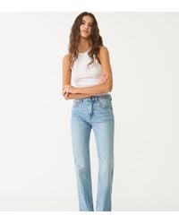 Stradivarius - Petite D98 Straight-leg Vintage Effect Jeans - Lyst