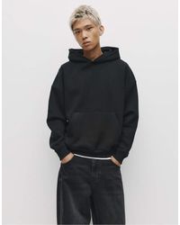 Pull&Bear - Boxy Hooded Sweatshirt - Lyst