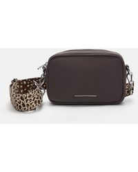 Pull&Bear - Sac avec bandoulière à motif léopard - marron - Lyst