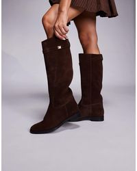 Steve Madden - Novi Dk Buckle Detail Riding Boot - Lyst