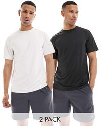 4505 - – icon – 2er-pack schnelltrocknende sport-t-shirts - Lyst