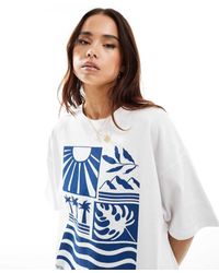 Rip Curl - Santorini Sun Heritage T Shirt - Lyst