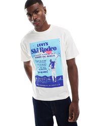 Levi's - Camiseta De Corte Vintage Con Estampado "Ski Rodeo" Archive De -Blanco - Lyst