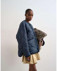 TOPSHOP - Double Layer Fronted Liner Jacket - Lyst
