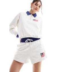 Polo Ralph Lauren - Pantalones cortos color con logo usa - Lyst