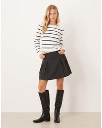 Mango - Pleated Mini Skirt - Lyst
