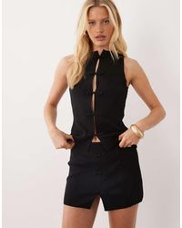 Mango - Pekin Mini Skirt Co-Ord With Bow Detail - Lyst