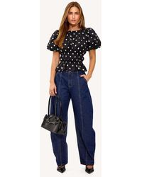 Loavies - Vivid Love Cinched Top With Polka Dots - Lyst