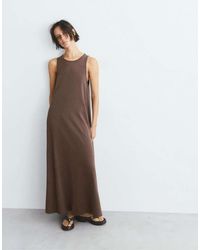 Pull&Bear - Long T-shirt Dress - Lyst