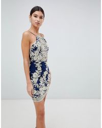 love triangle sequin embellished cami dress