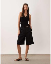 Mango - Sleeveless Top With Lace Trim - Lyst