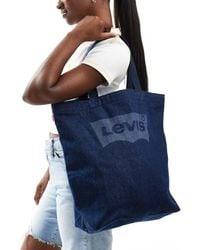 Levi's - Bolso Tote Vaquero Con Logo En Forma De Ala De Murciélago De -Azul - Lyst