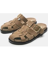 Pull&Bear - – cage – mules-sandalen - Lyst