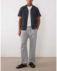 Abercrombie & Fitch - Linen Blend baggy Fit Pants - Lyst